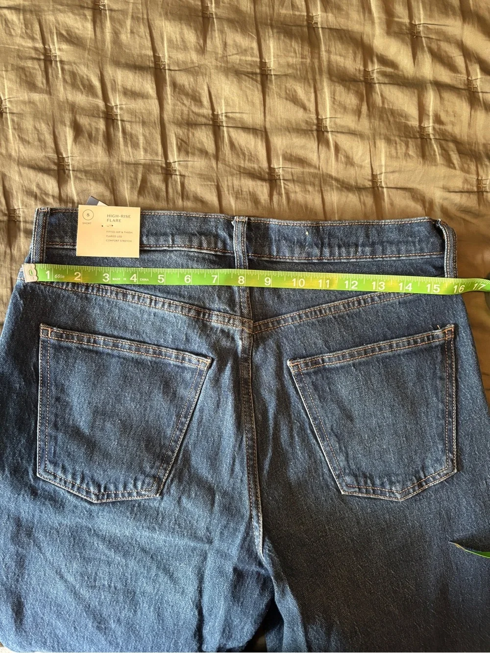 Universal Thread Dark Blue High-Rise Flare Jeans - Picture 3 of 3